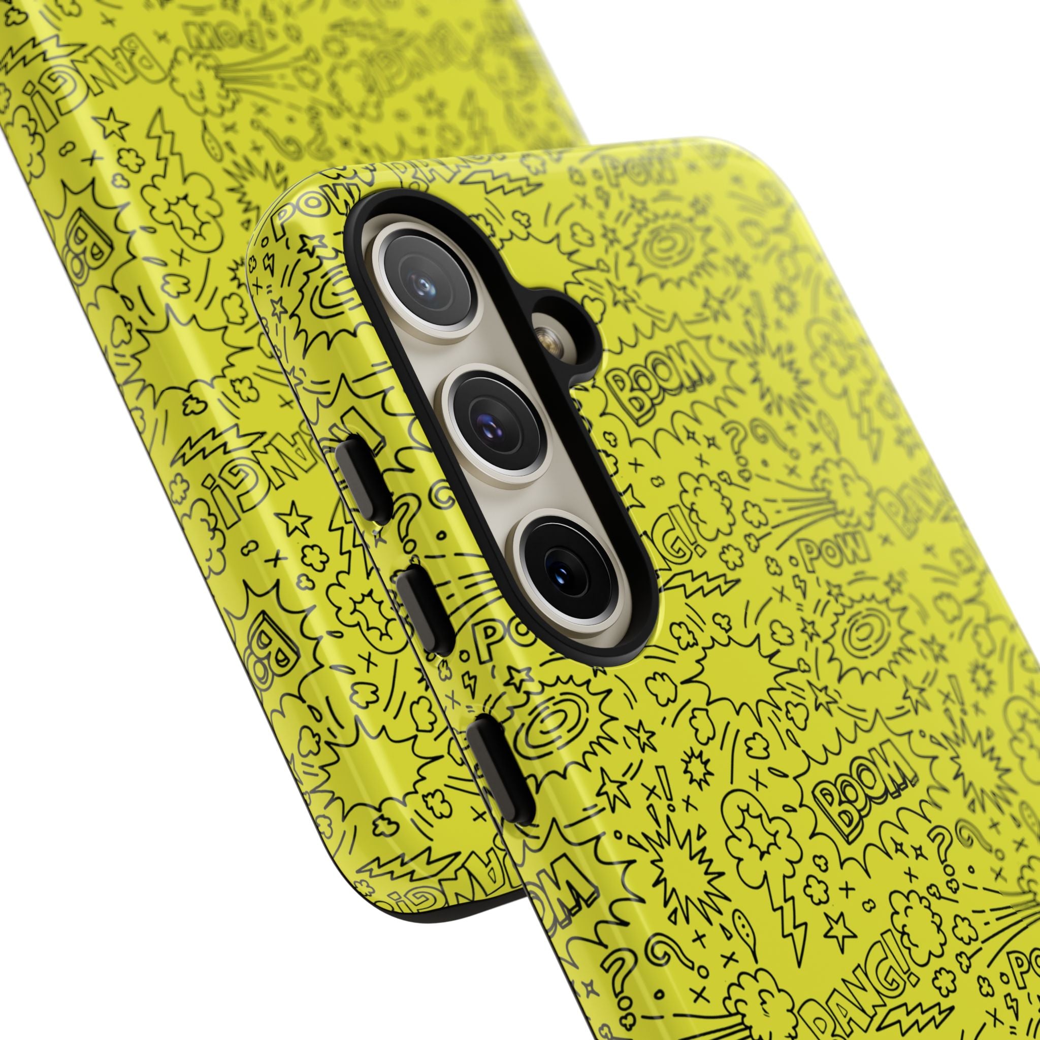 Neon Yellow Wow RG Tough Phone Case for iPhone, Galaxy, or Google Pixel