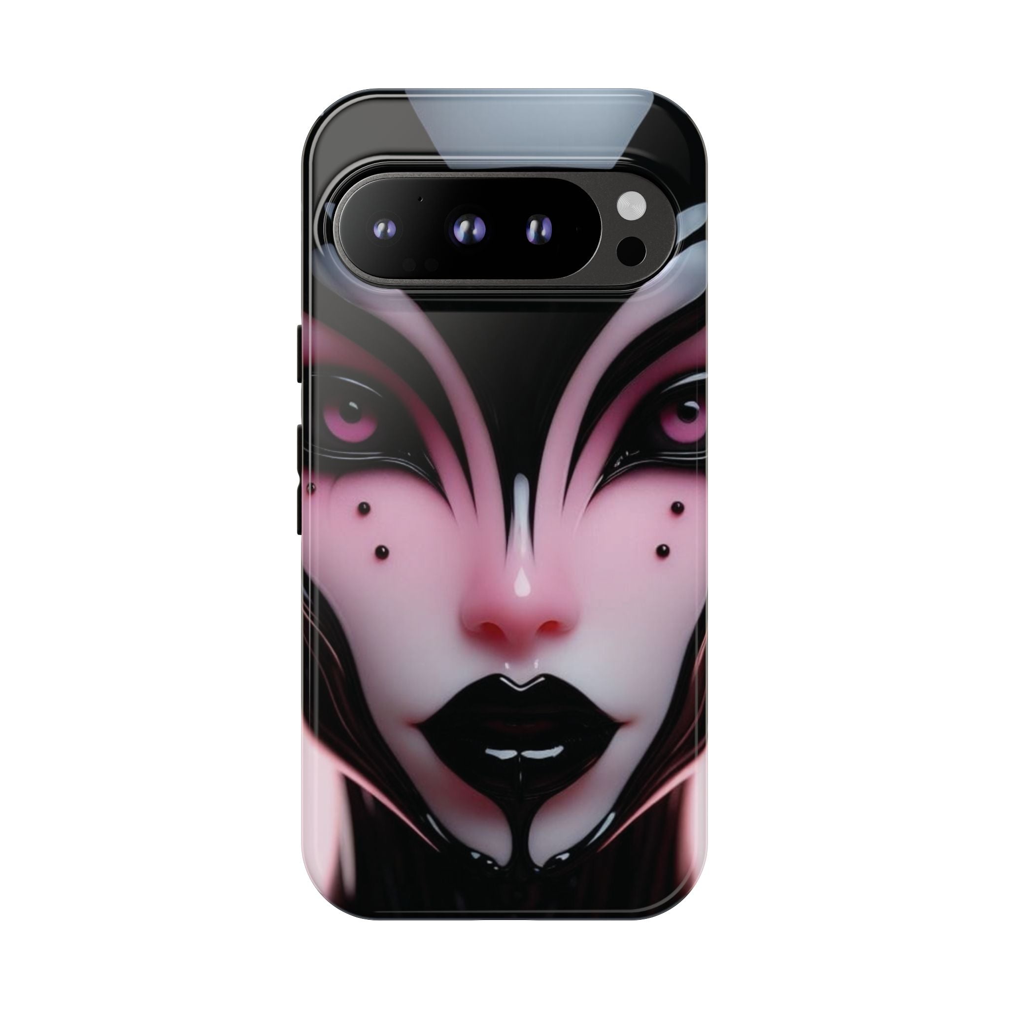 Pink Alien Tough Phone Case for iPhone, Galaxy, or Google Pixel