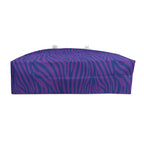 Purple Blue Zebra Eco Friendly Weekender Bag, Travel Tote, Beach Bag