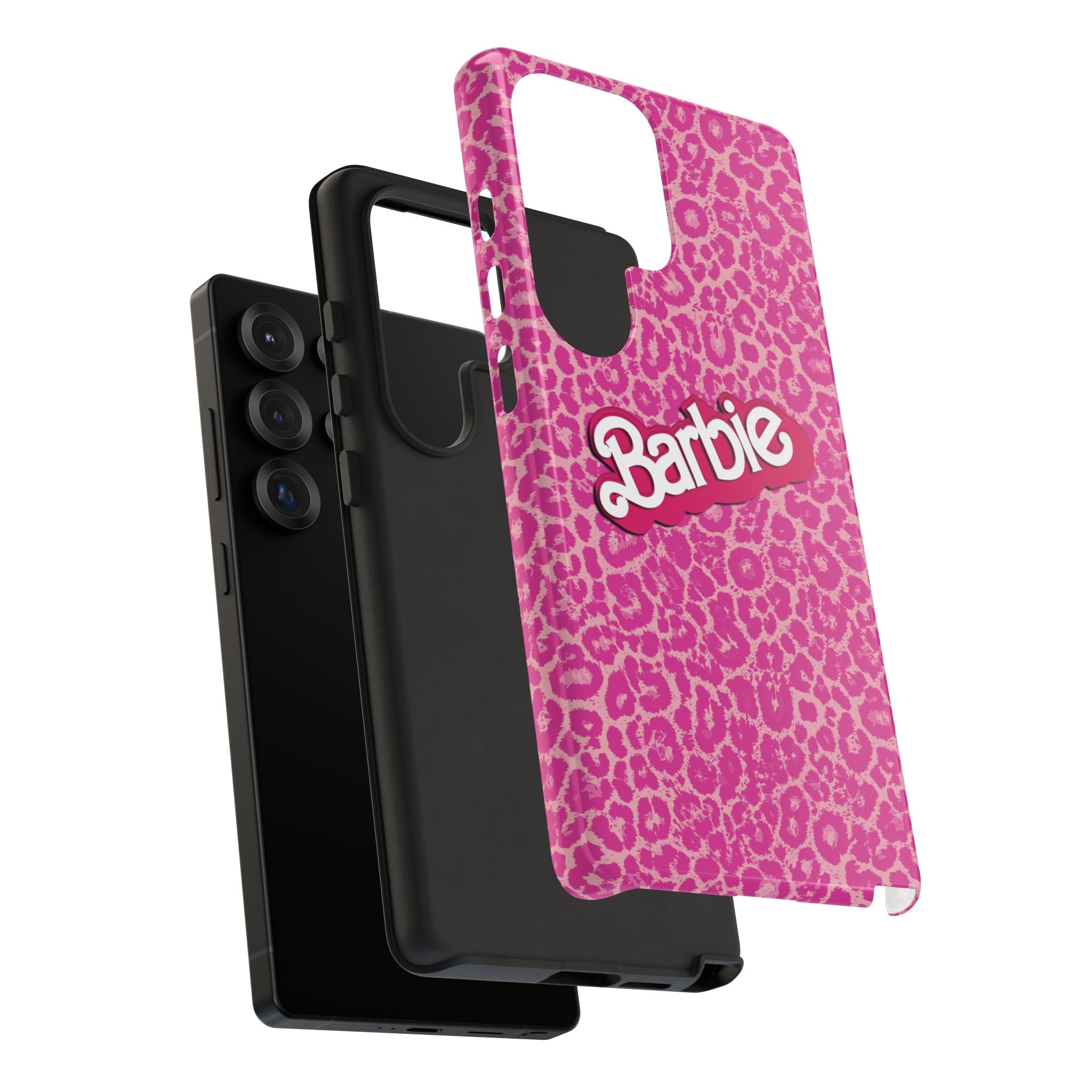 Hot Neon Pink Leopard Barb Tough Phone Case iPhone, Galaxy, or Google Pixel