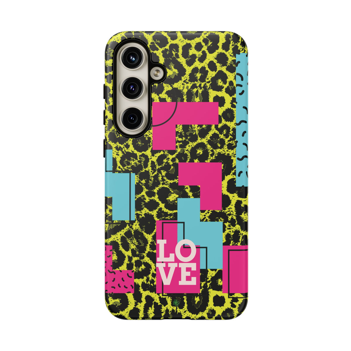 LOVE Neon Yellow RG Phone Case iPhone, Galaxy and Google Tough Cases