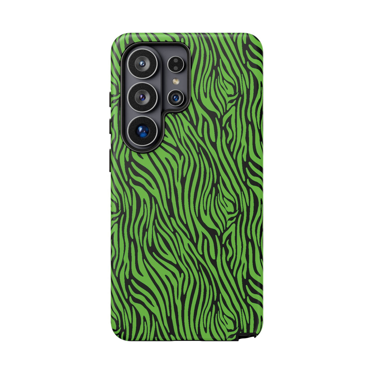 Neon Green Zebra Tough Phone Case iPhone, Galaxy, or Google Pixel