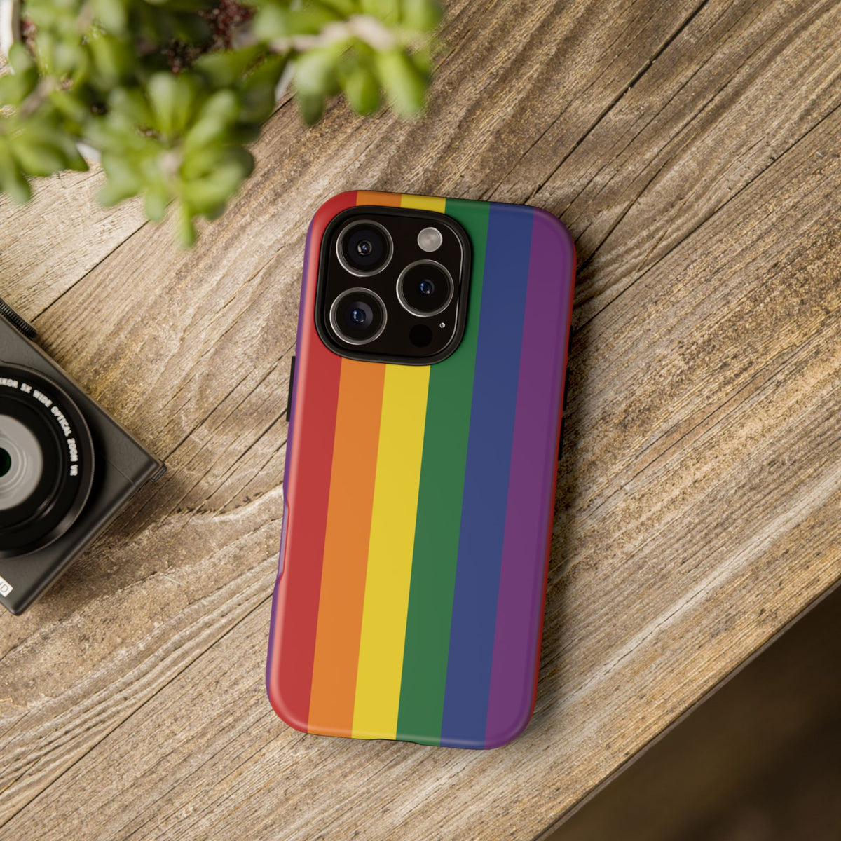 LGBTQ Rainbow Flag Tough Phone Case for iPhone, Galaxy, or Google Pixel