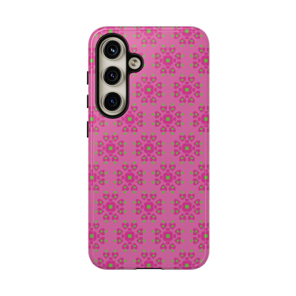 Floresta Heart Pink Tough Phone Case iPhone, Galaxy, or Google Pixel