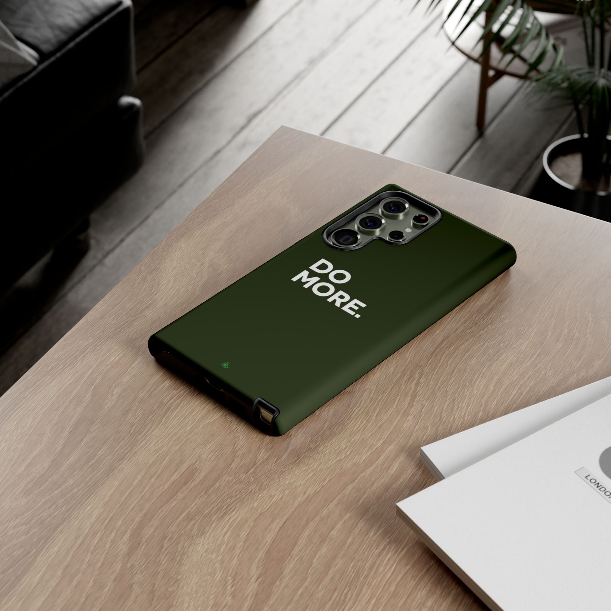 Olive Green Do More Tough Phone Case for iPhone, Galaxy, or Google Pixel
