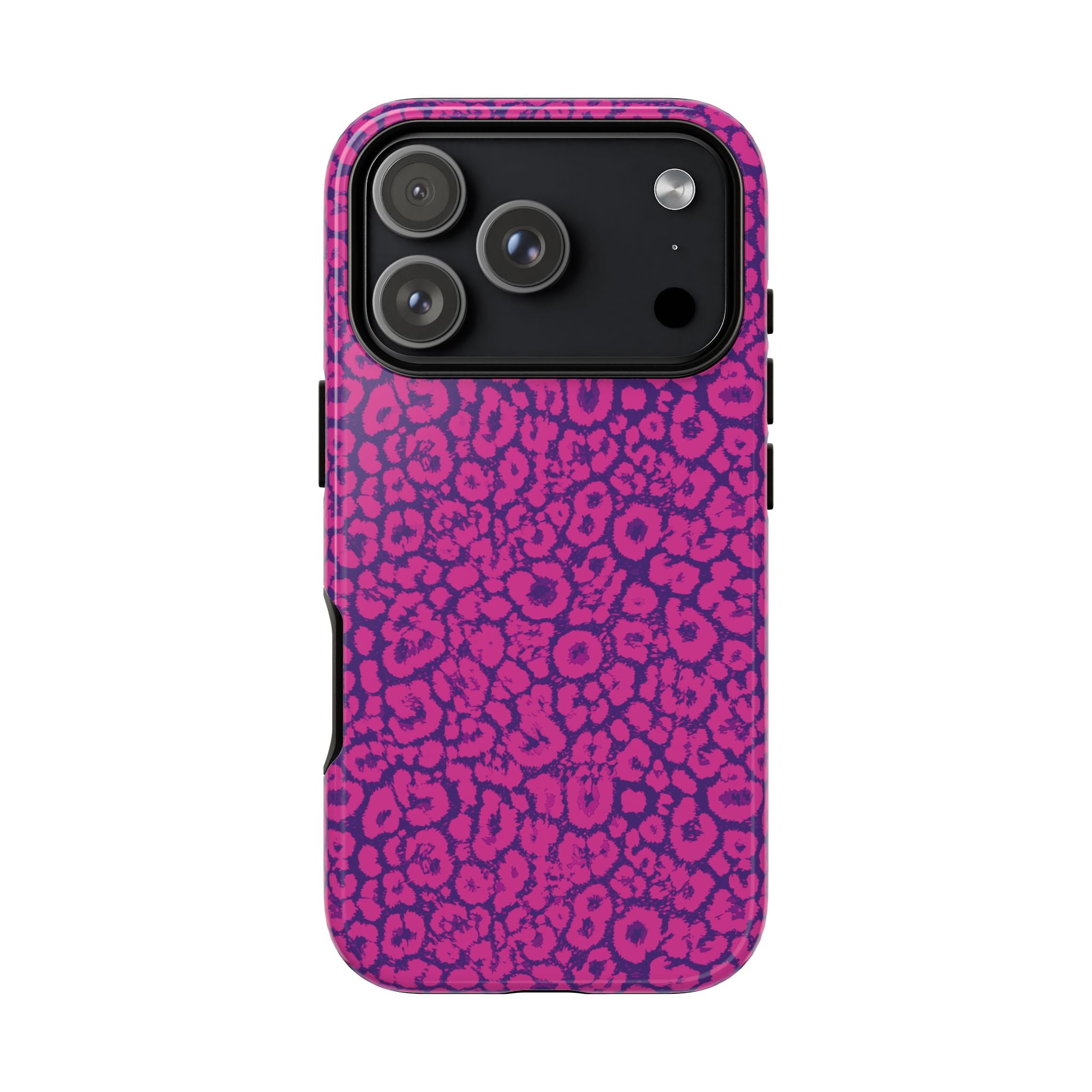Pink Purple Leopard Tough Phone Case iPhone, Galaxy and Google Pixel