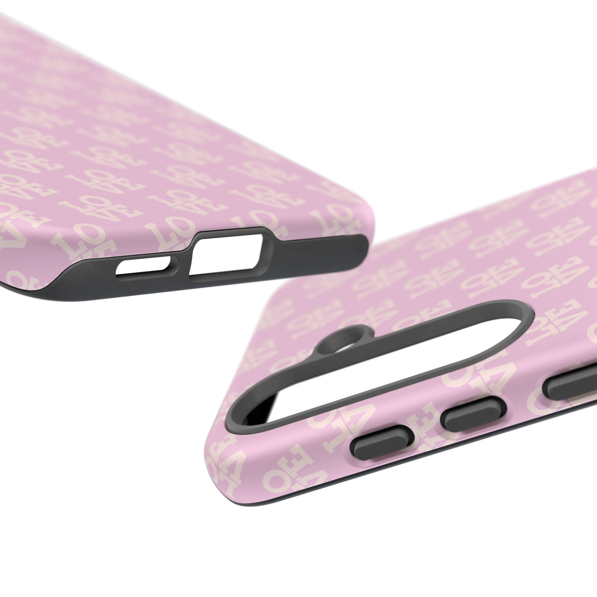 Pink 'LOVE' Pattern Tough Phone Case