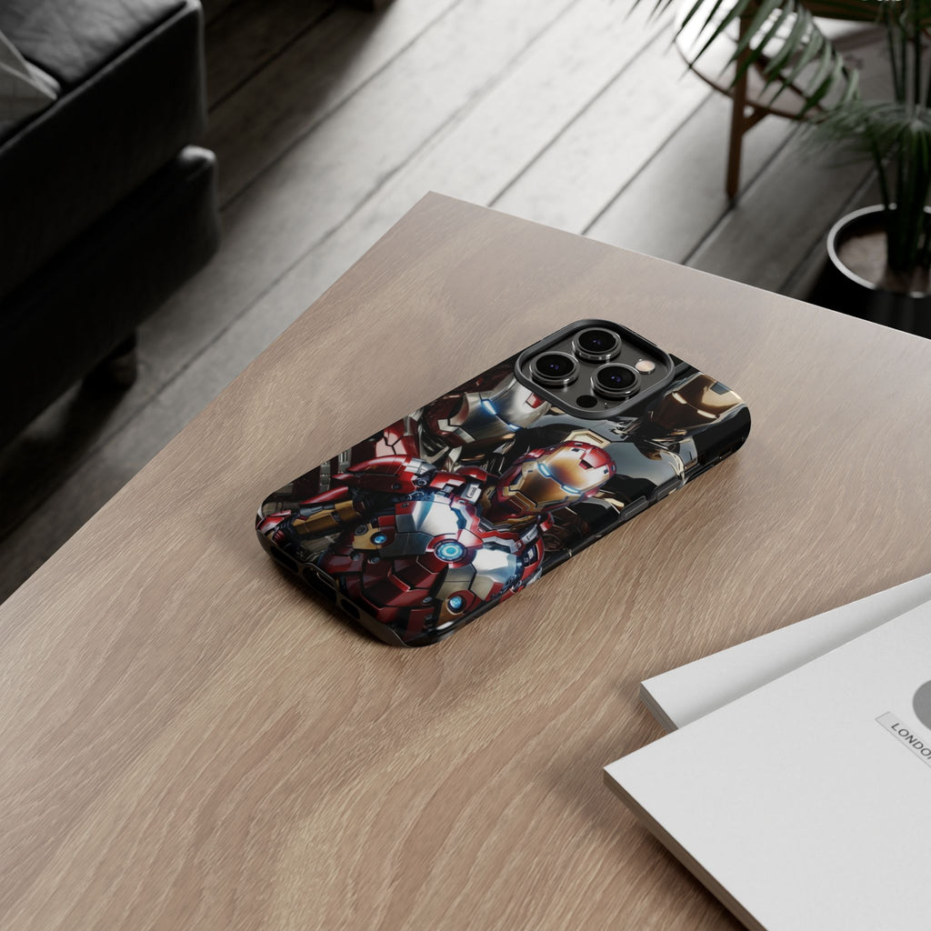 Iron Man Tough Phone Case for iPhone, Galaxy, or Google Pixel