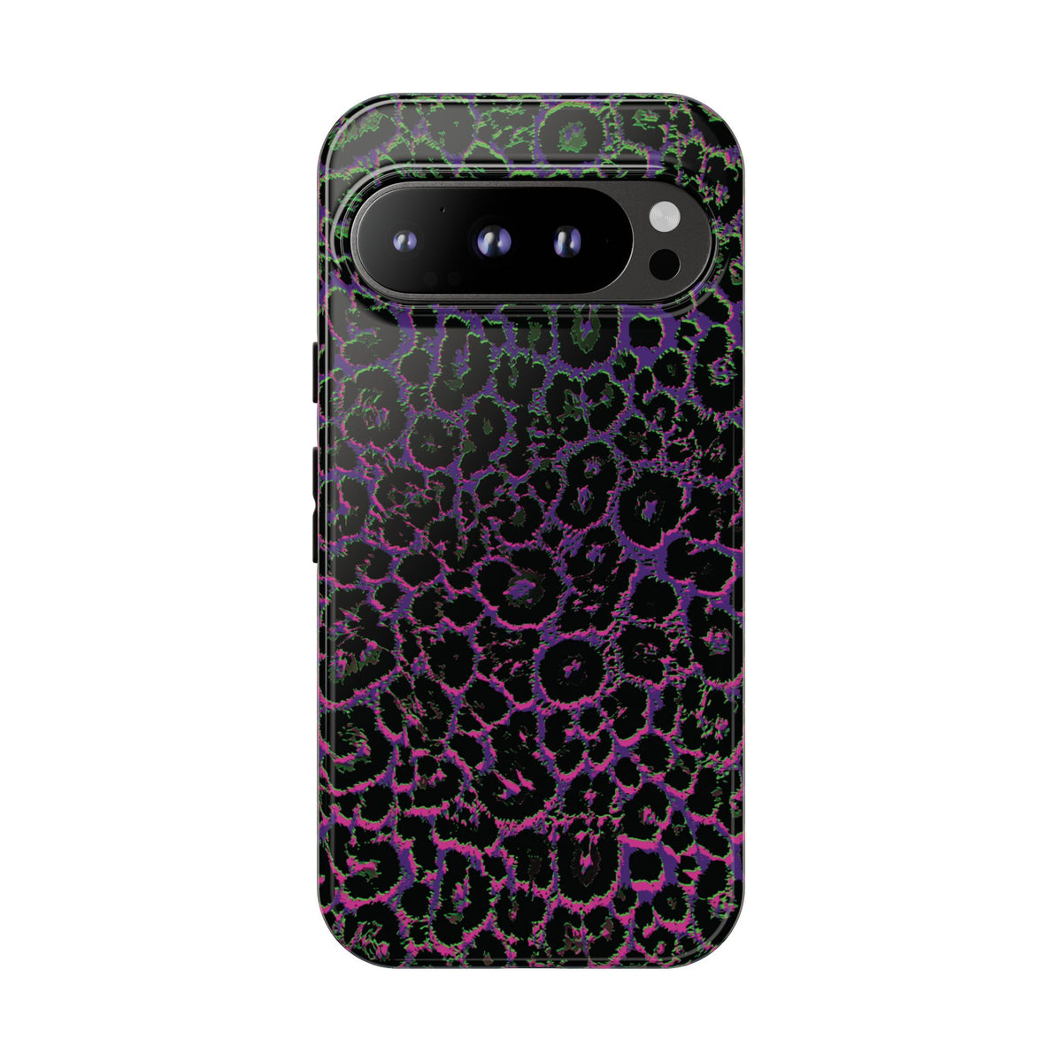 Colorful Leopard Tough Phone Case for iPhone, Galaxy, or Google Pixel