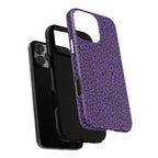Purple Leopard Tough Case for iPhone, Galaxy or Google Pixel