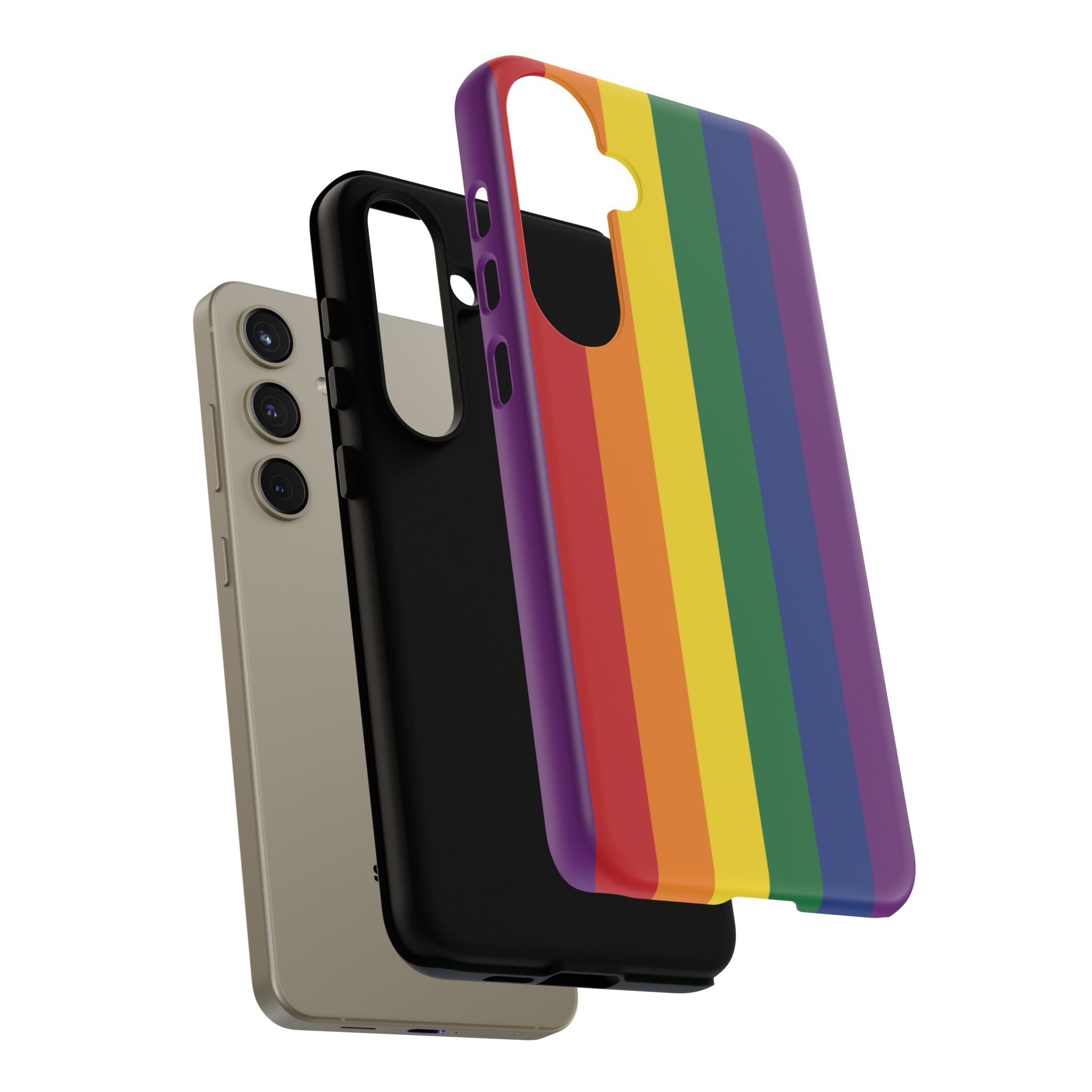 LGBTQ Rainbow Flag Tough Phone Case for iPhone, Galaxy, or Google Pixel