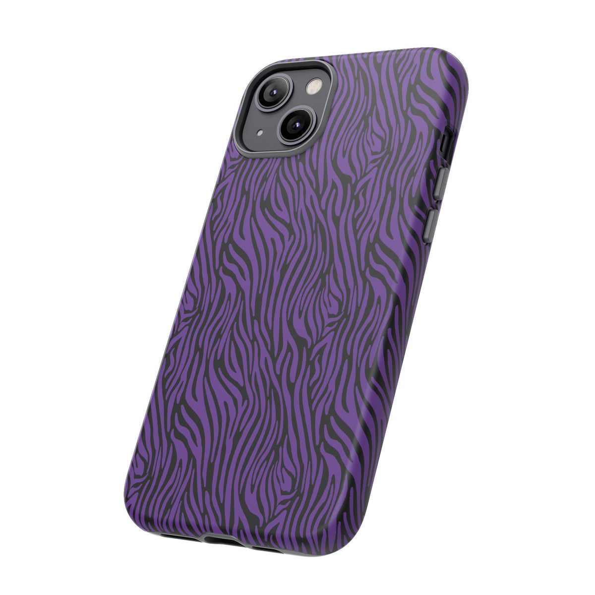 Purple Zebra Tough Phone Case for iPhone, Galaxy, or Google Pixel