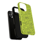 Neon Lime Wow Tough Case for iPhone, Galaxy, or Google Pixel