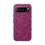 Pink Zebra Tough Phone Case for iPhone, Galaxy, or Google Pixel