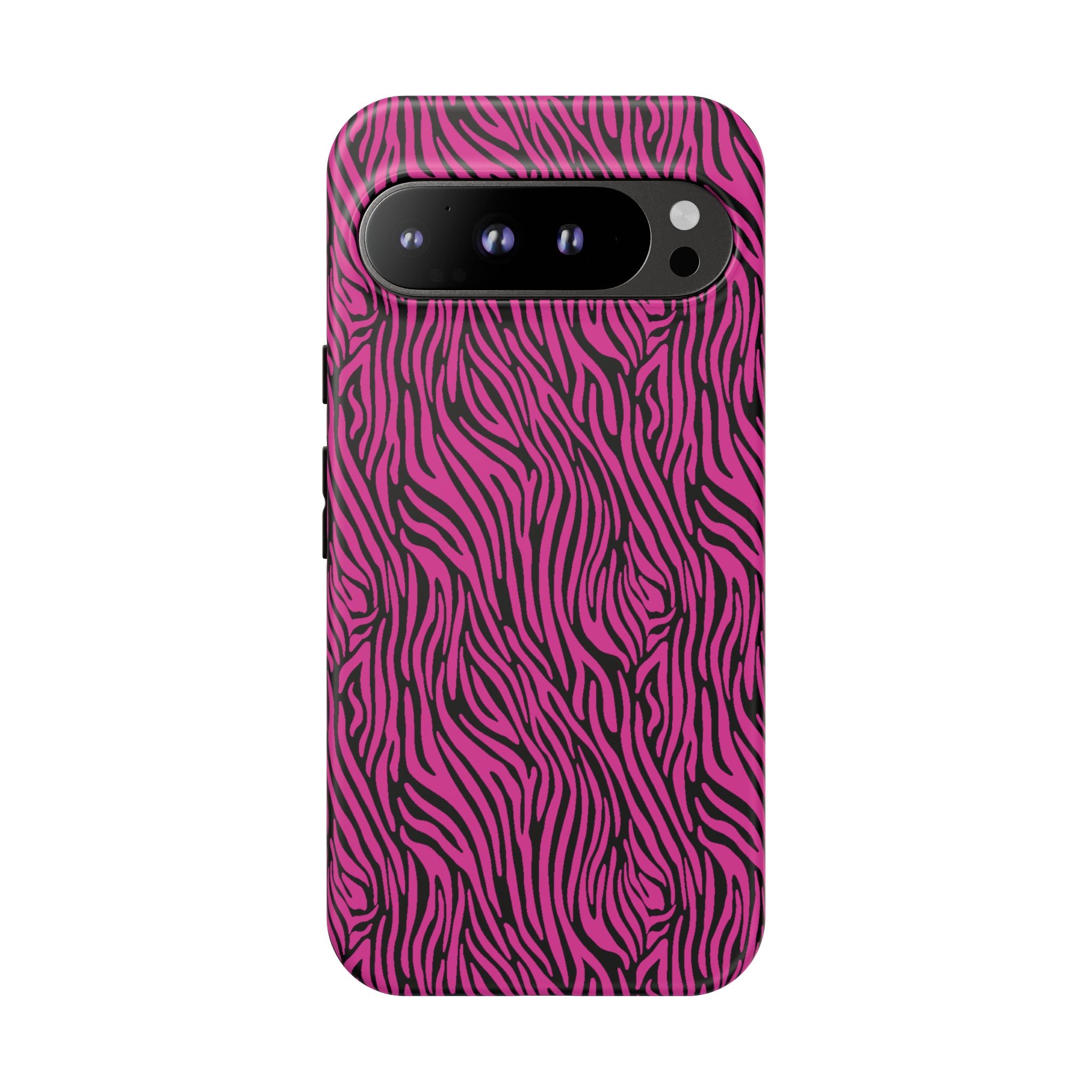 Pink Zebra Tough Phone Case for iPhone, Galaxy, or Google Pixel