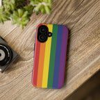 LGBTQ Rainbow Flag Tough Phone Case for iPhone, Galaxy, or Google Pixel