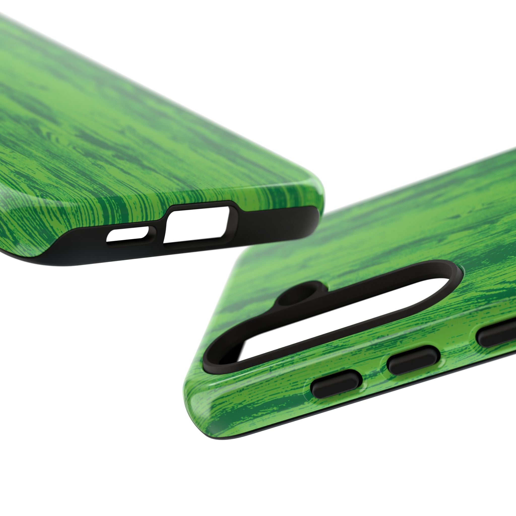 Neon Green Wood Tough Phone Case iPhone, Galaxy, or Google Pixel