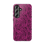 Pink Zebra Tough Phone Case for iPhone, Galaxy, or Google Pixel