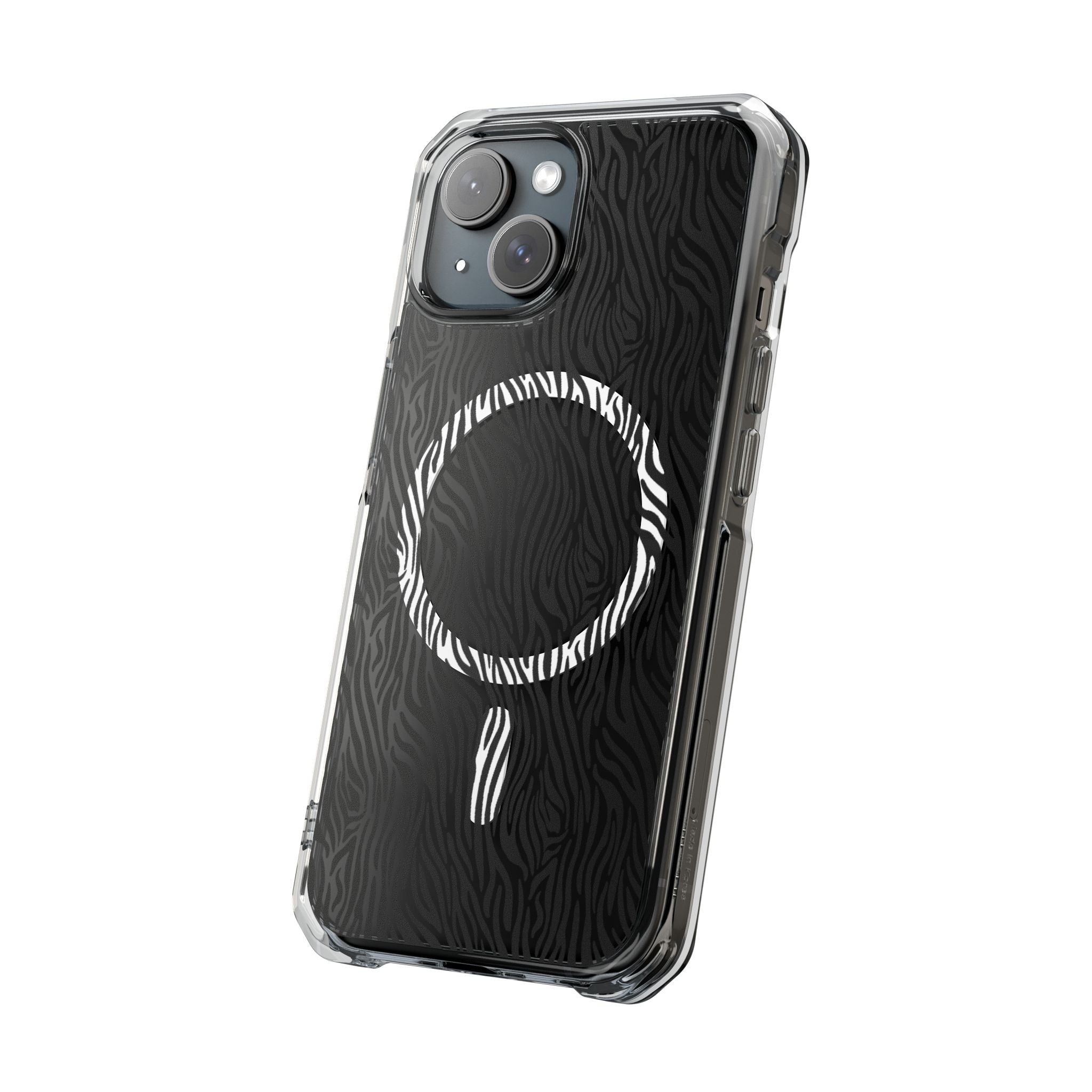 Zebra Magnetic iPhone 14, 15, 16 Series Clear Impact Cases