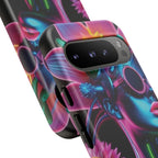 Neon Androgen Cactus Flower Tough Phone Case for iPhone, Galaxy, or Google Pixel