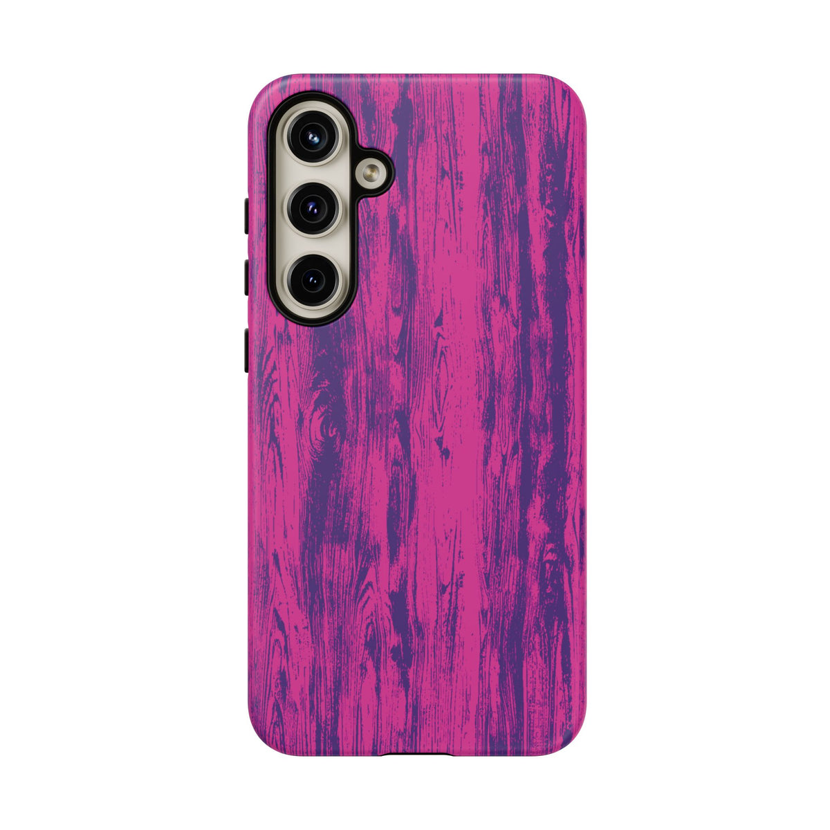 Pink Purple Wood Tough Phone Case iPhone, Galaxy, or Google Pixel