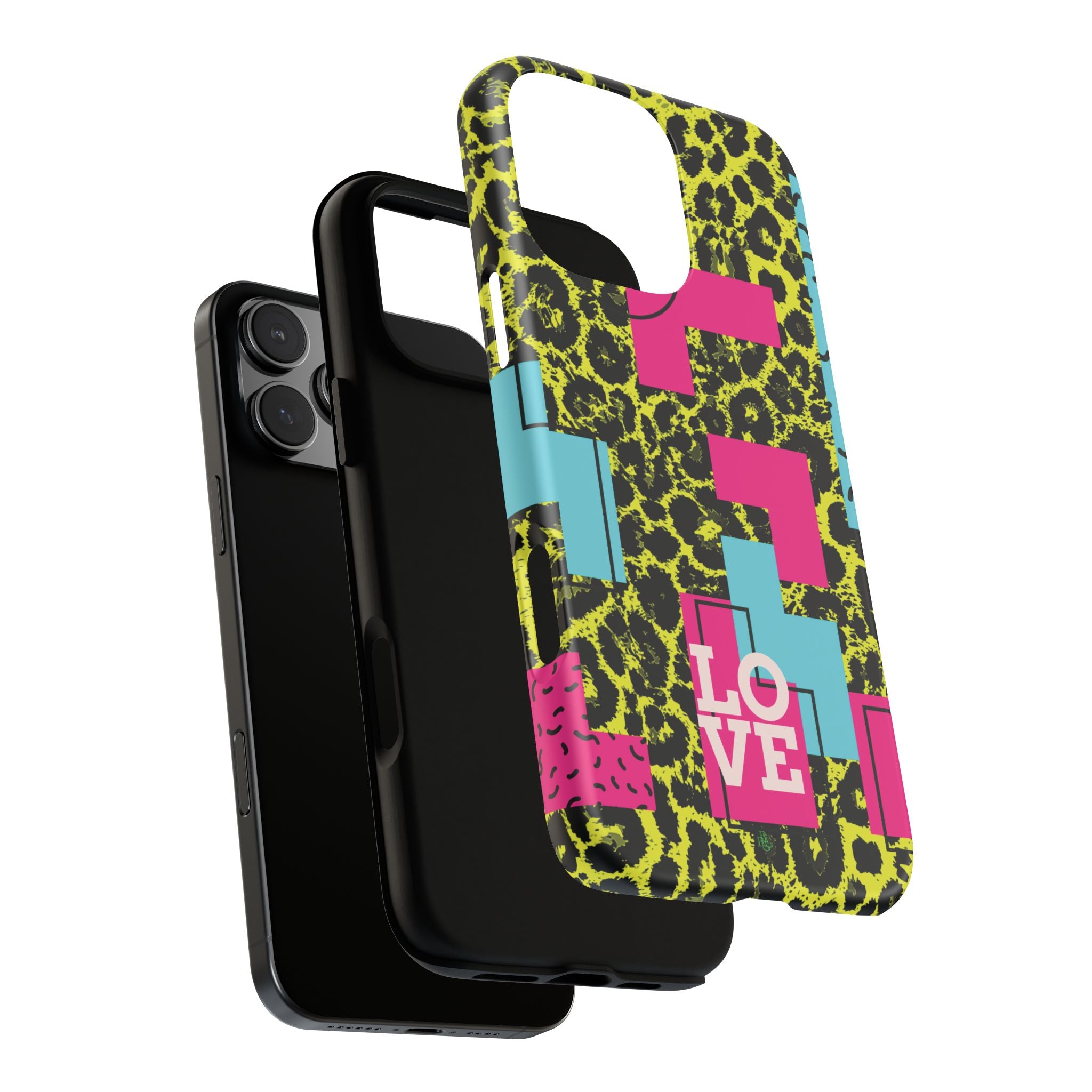LOVE Neon Yellow RG Phone Case iPhone, Galaxy and Google Tough Cases
