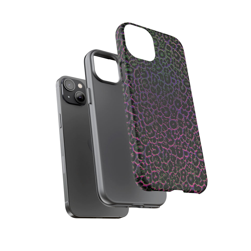 Colorful Leopard Tough Phone Case for iPhone, Galaxy, or Google Pixel