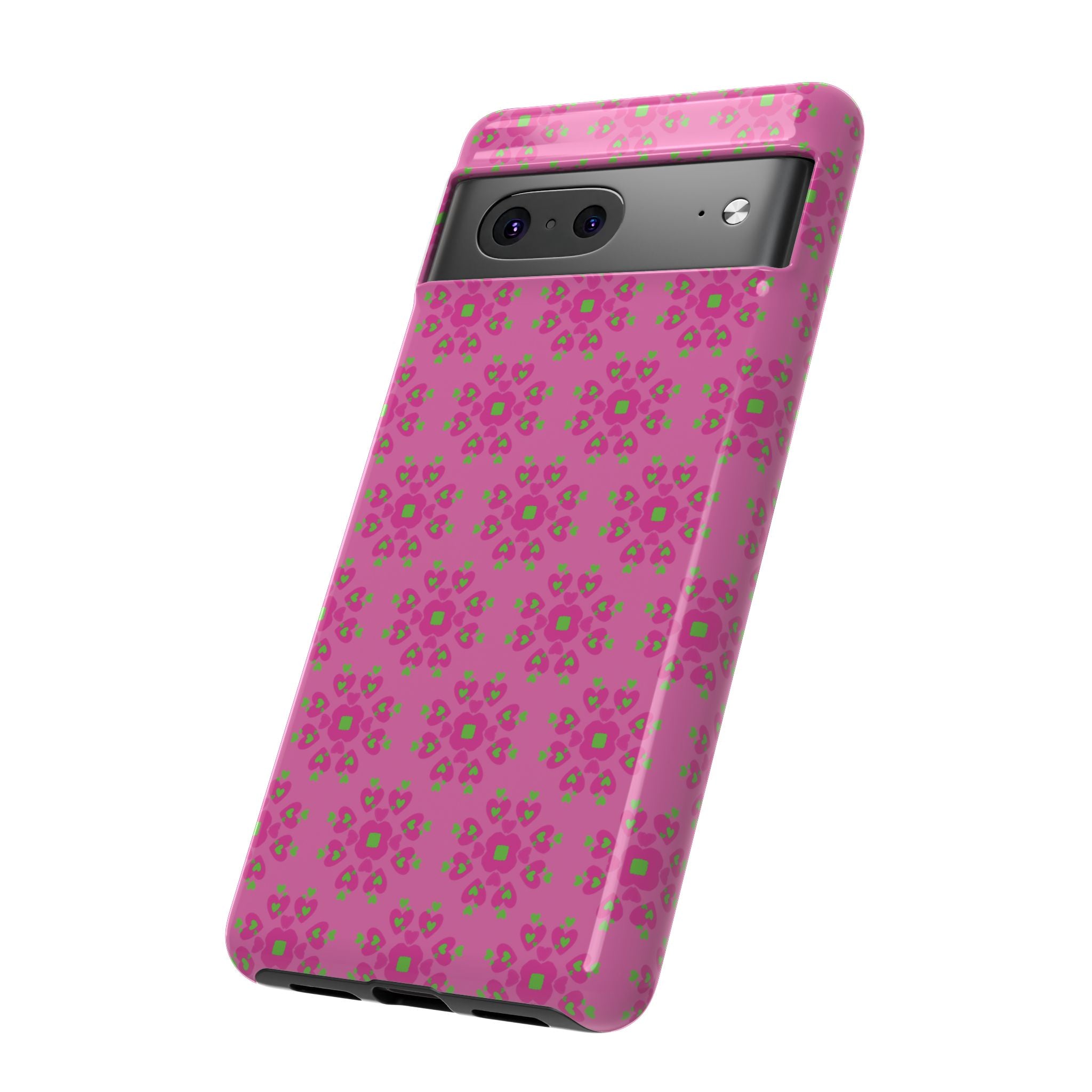 Floresta Heart Pink Tough Phone Case iPhone, Galaxy, or Google Pixel