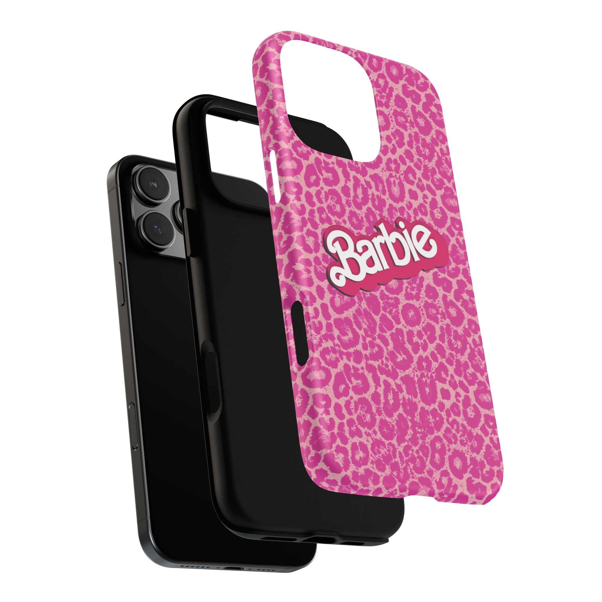 Hot Neon Pink Leopard Barb Tough Phone Case iPhone, Galaxy, or Google Pixel