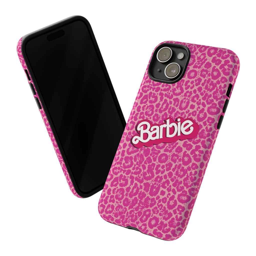 Hot Neon Pink Leopard Barb Tough Phone Case iPhone, Galaxy, or Google Pixel