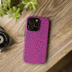 Pink Purple Leopard Tough Phone Case iPhone, Galaxy and Google Pixel