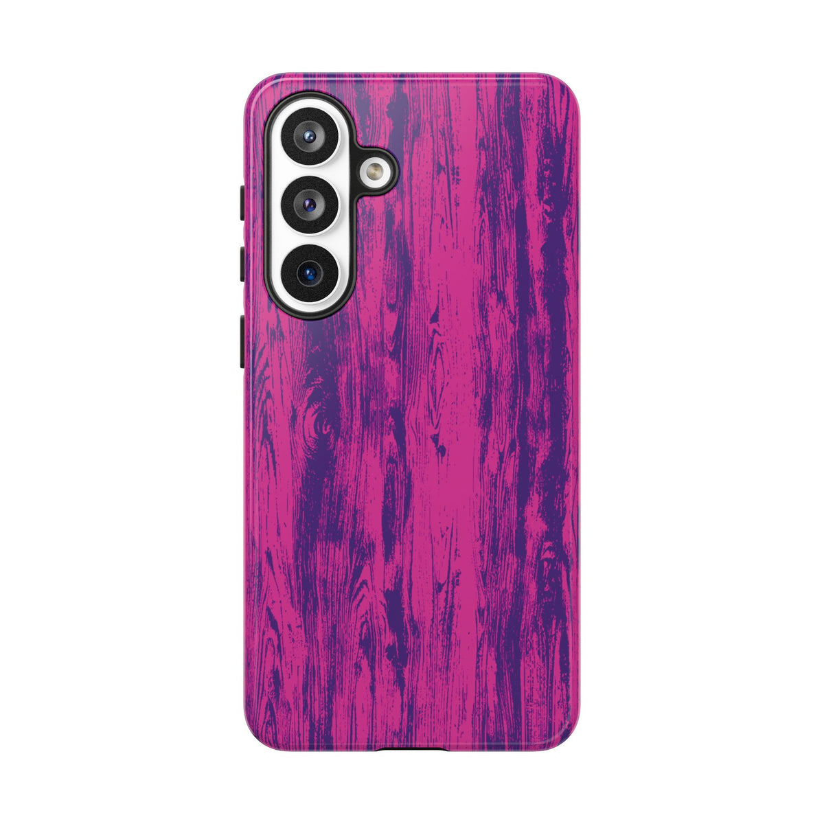 Pink Purple Wood Print Tough Phone Case iPhone, Galaxy, or Google Pixel