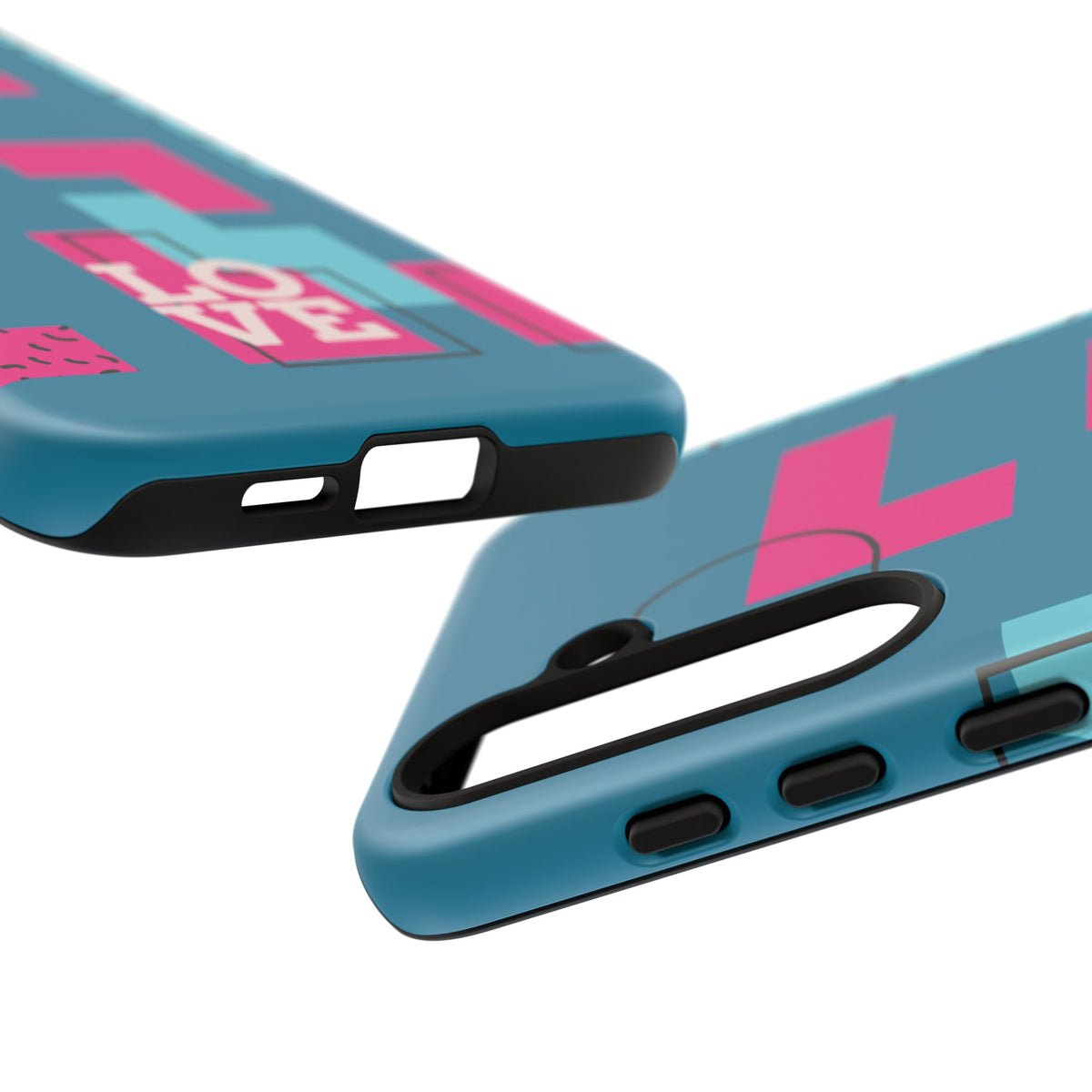 LOVE Teal Green Tough Phone Case for iPhone, Galaxy, or Google Pixel