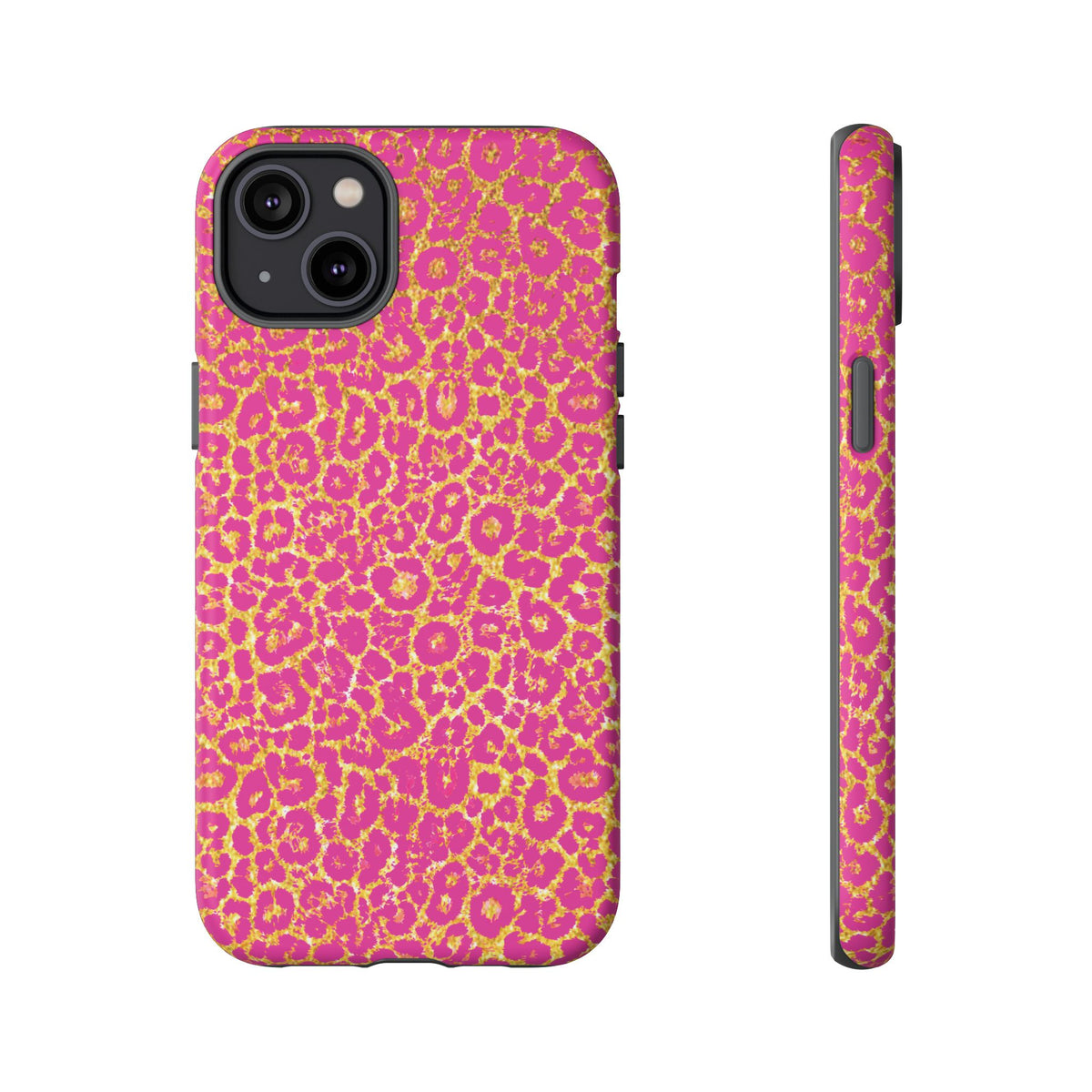 Pink Gold Leopard Tough Case for iPhone, Galaxy, or Google Pixel