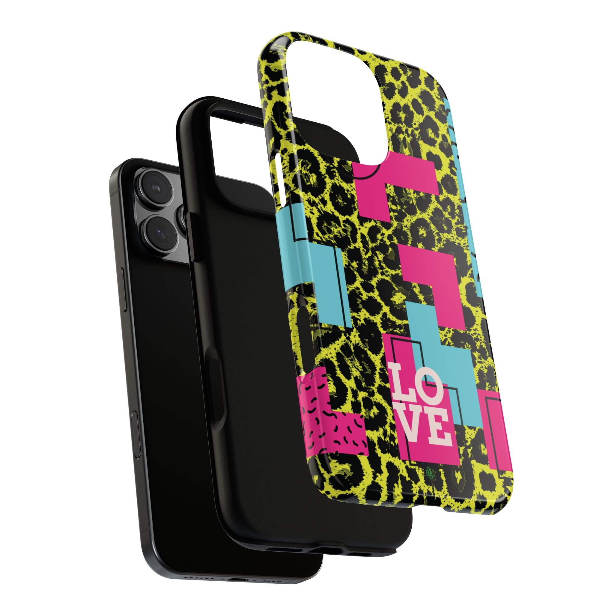 LOVE Neon Yellow RG Phone Case iPhone, Galaxy and Google Tough Cases