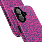 Pink Purple Leopard Tough Phone Case iPhone, Galaxy and Google Pixel