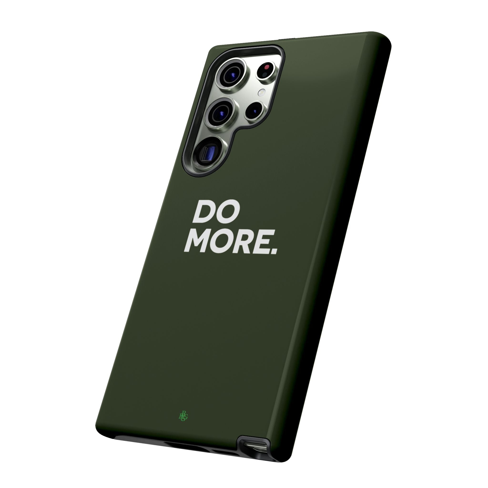 Olive Green Do More Tough Phone Case for iPhone, Galaxy, or Google Pixel