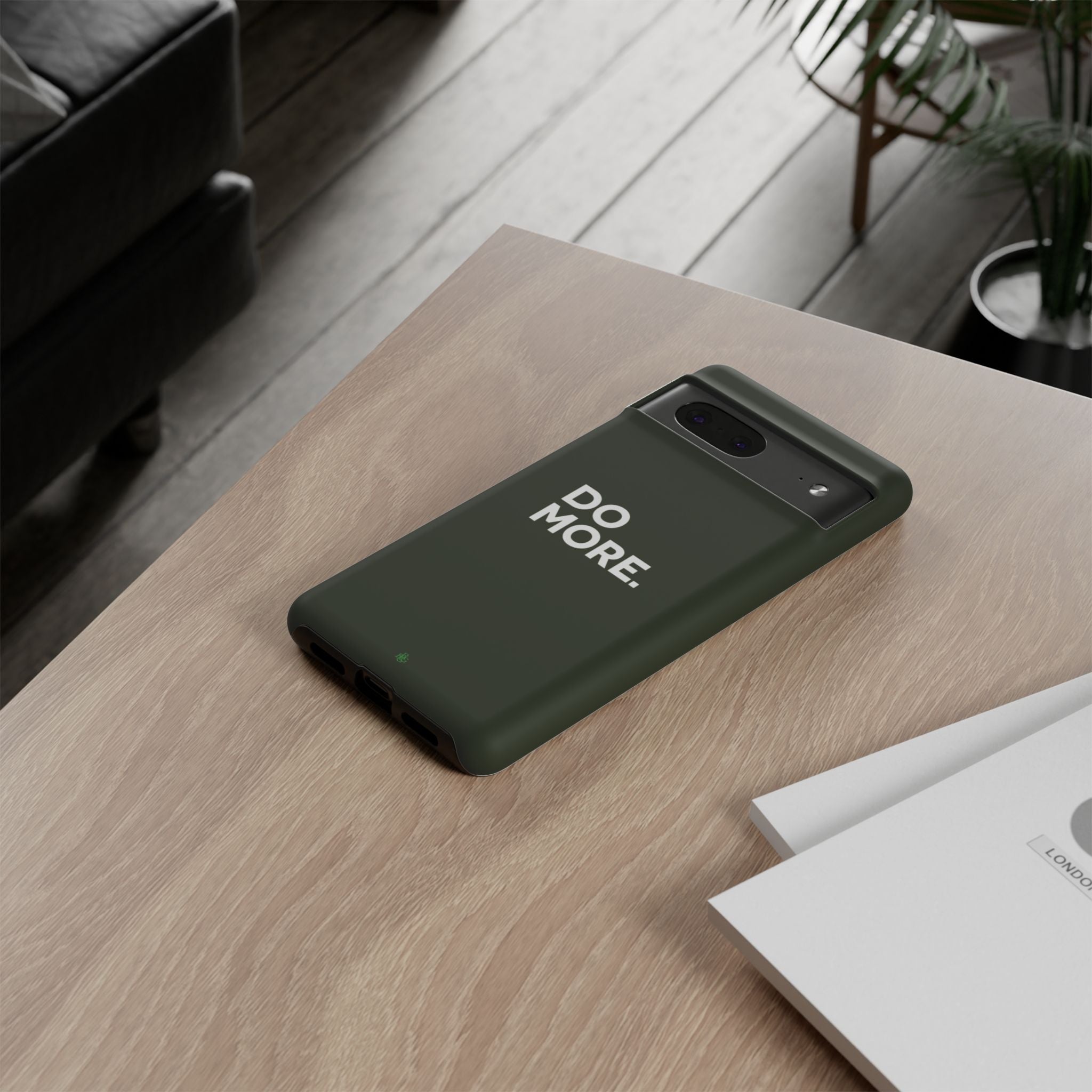 Olive Green Do More Tough Phone Case for iPhone, Galaxy, or Google Pixel