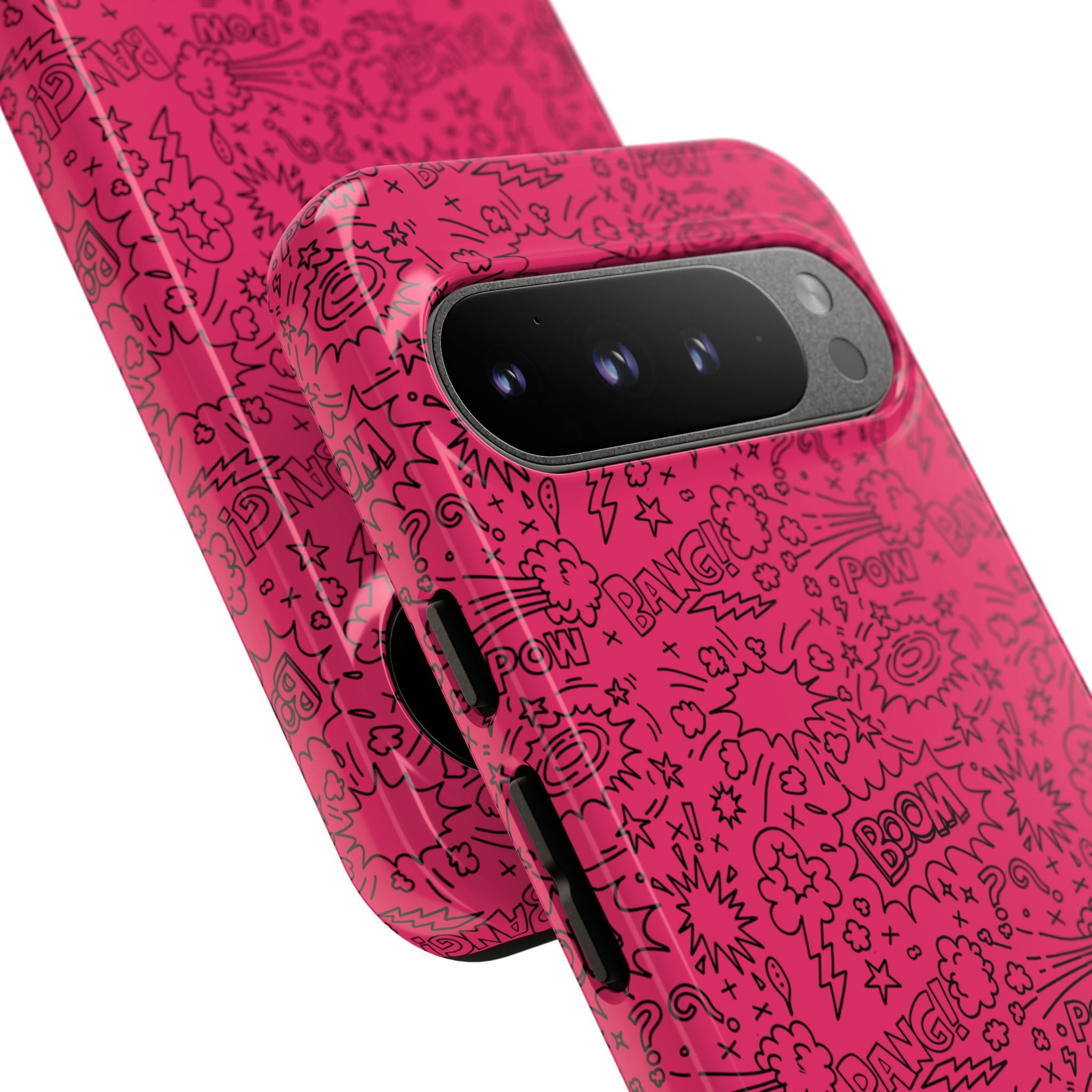 Pink Wow Tough Case for iPhone, Galaxy, or Google Pixel