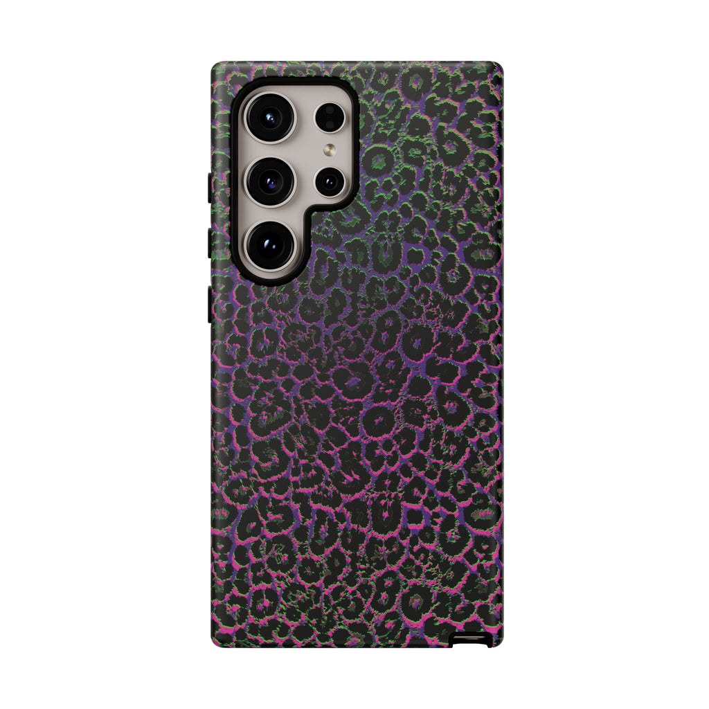 Colorful Leopard Tough Phone Case for iPhone, Galaxy, or Google Pixel