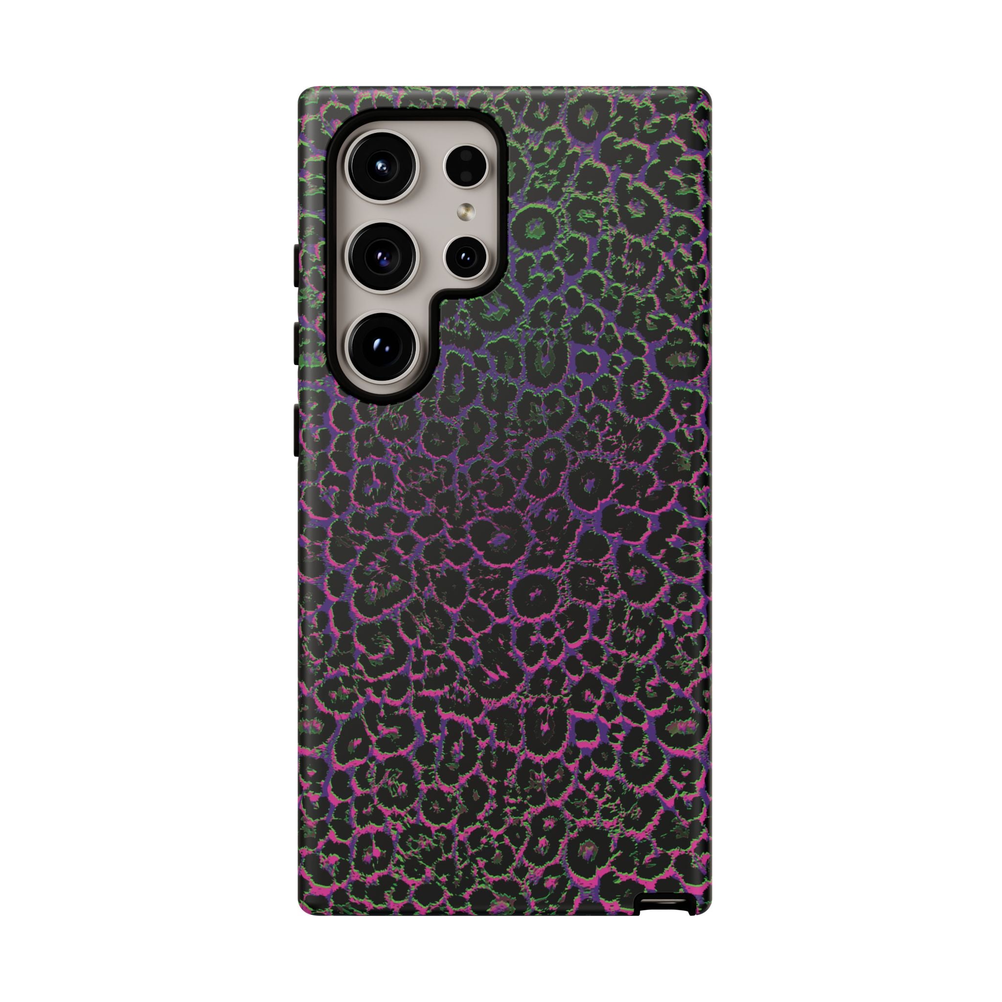 Colorful Leopard Tough Phone Case for iPhone, Galaxy, or Google Pixel