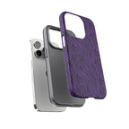 Purple Zebra Tough Phone Case for iPhone, Galaxy, or Google Pixel