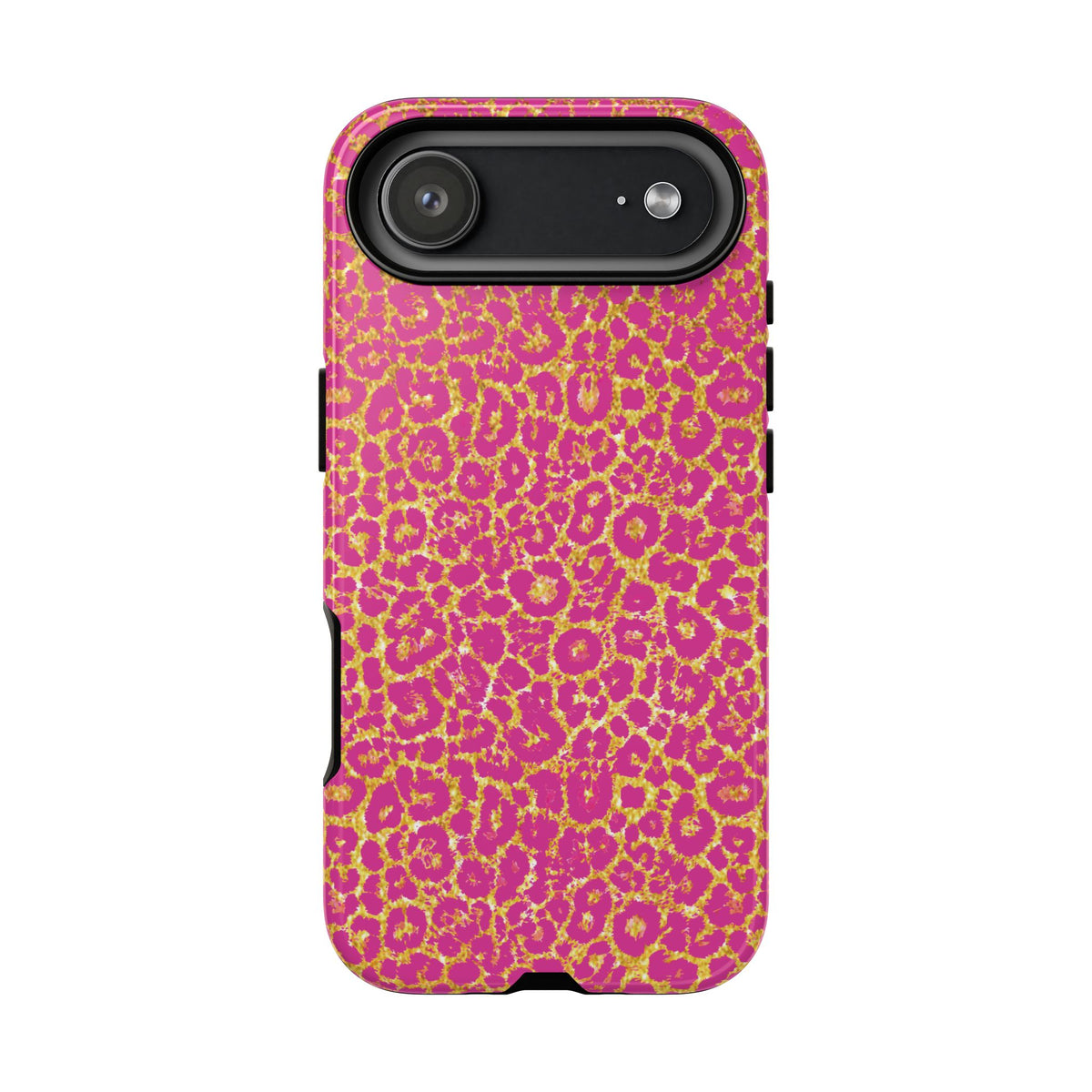 Pink Gold Leopard Tough Case for iPhone, Galaxy, or Google Pixel