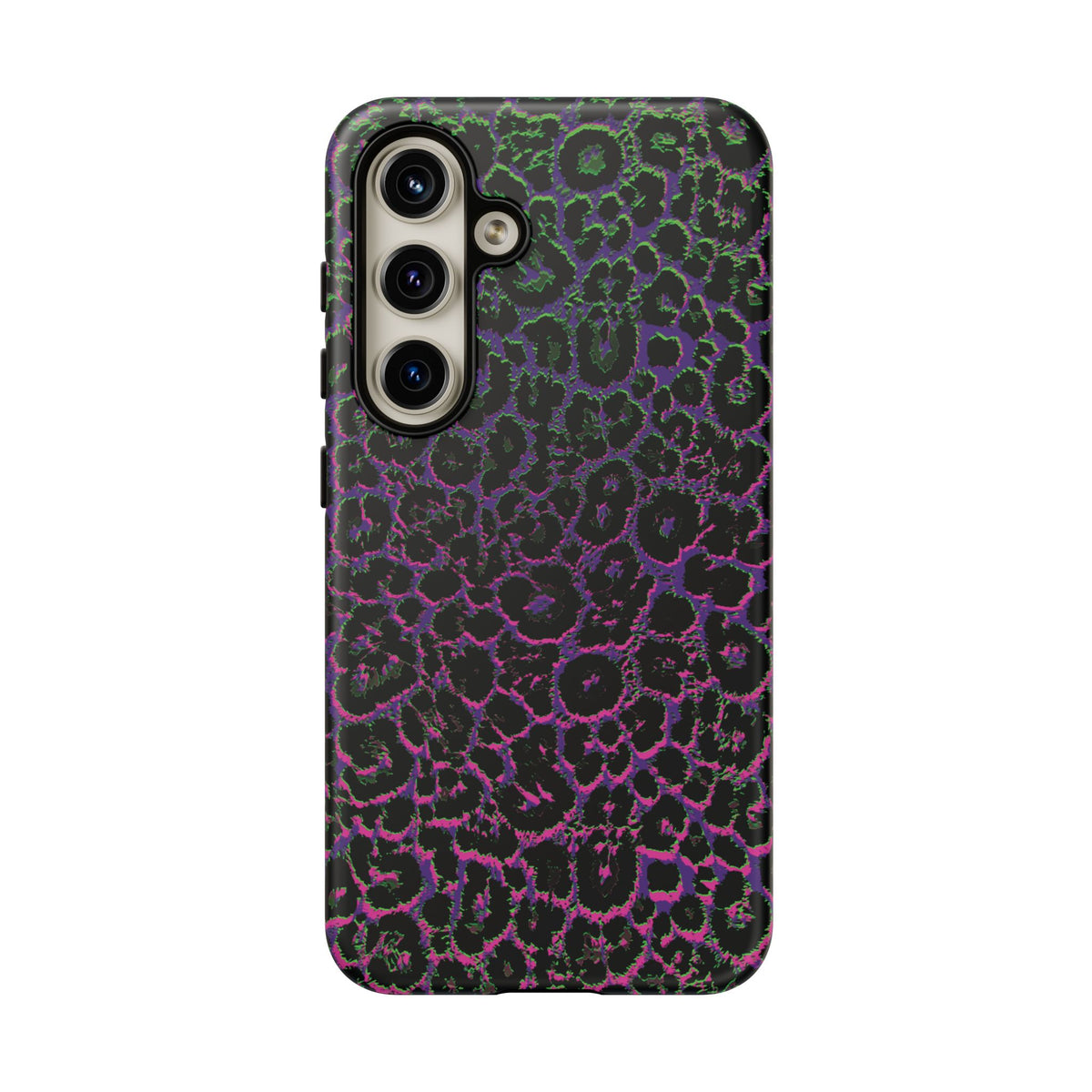 Colorful Leopard Tough Phone Case for iPhone, Galaxy, or Google Pixel