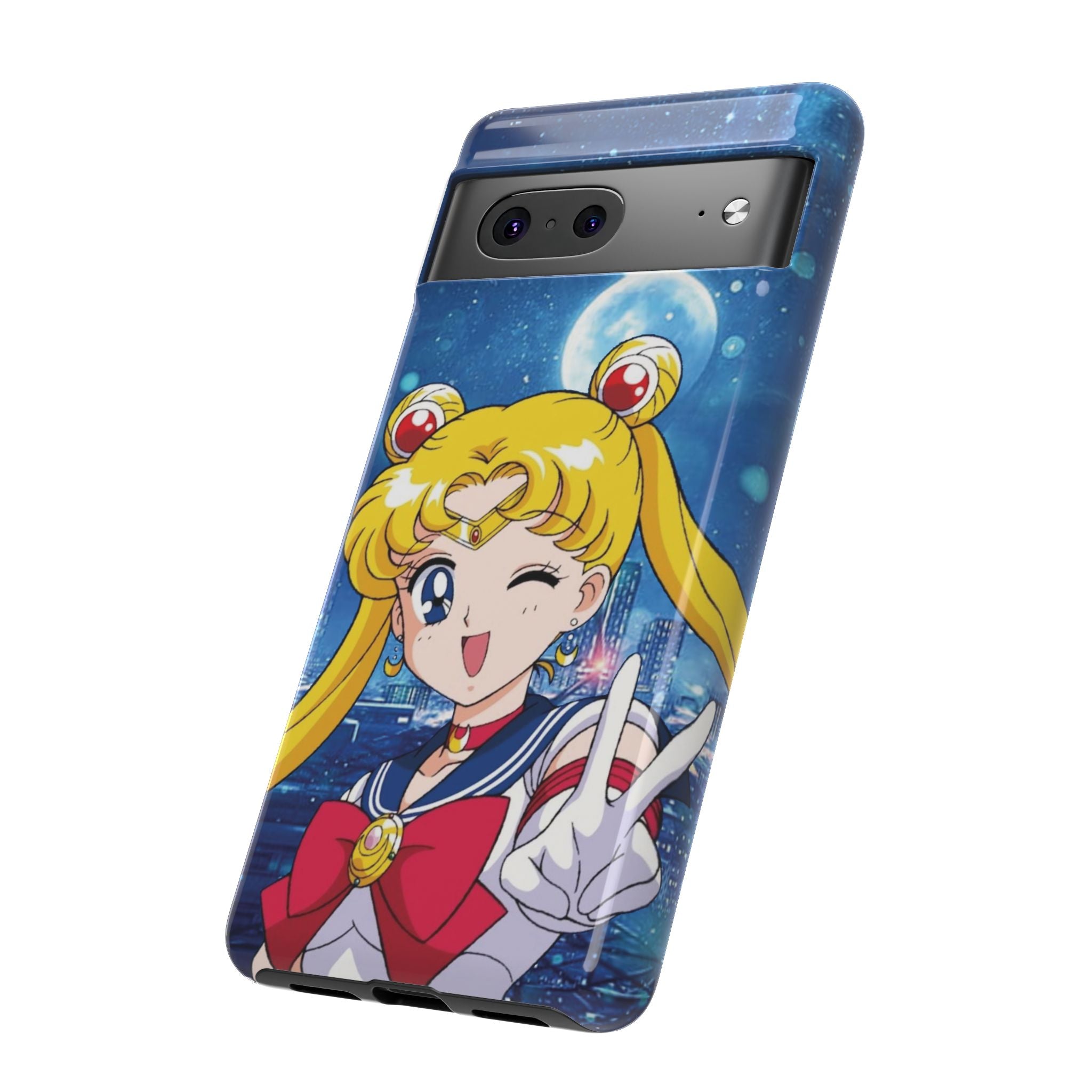 Blue S Moon Tough Case for iPhone, Galaxy, or Google Pixel