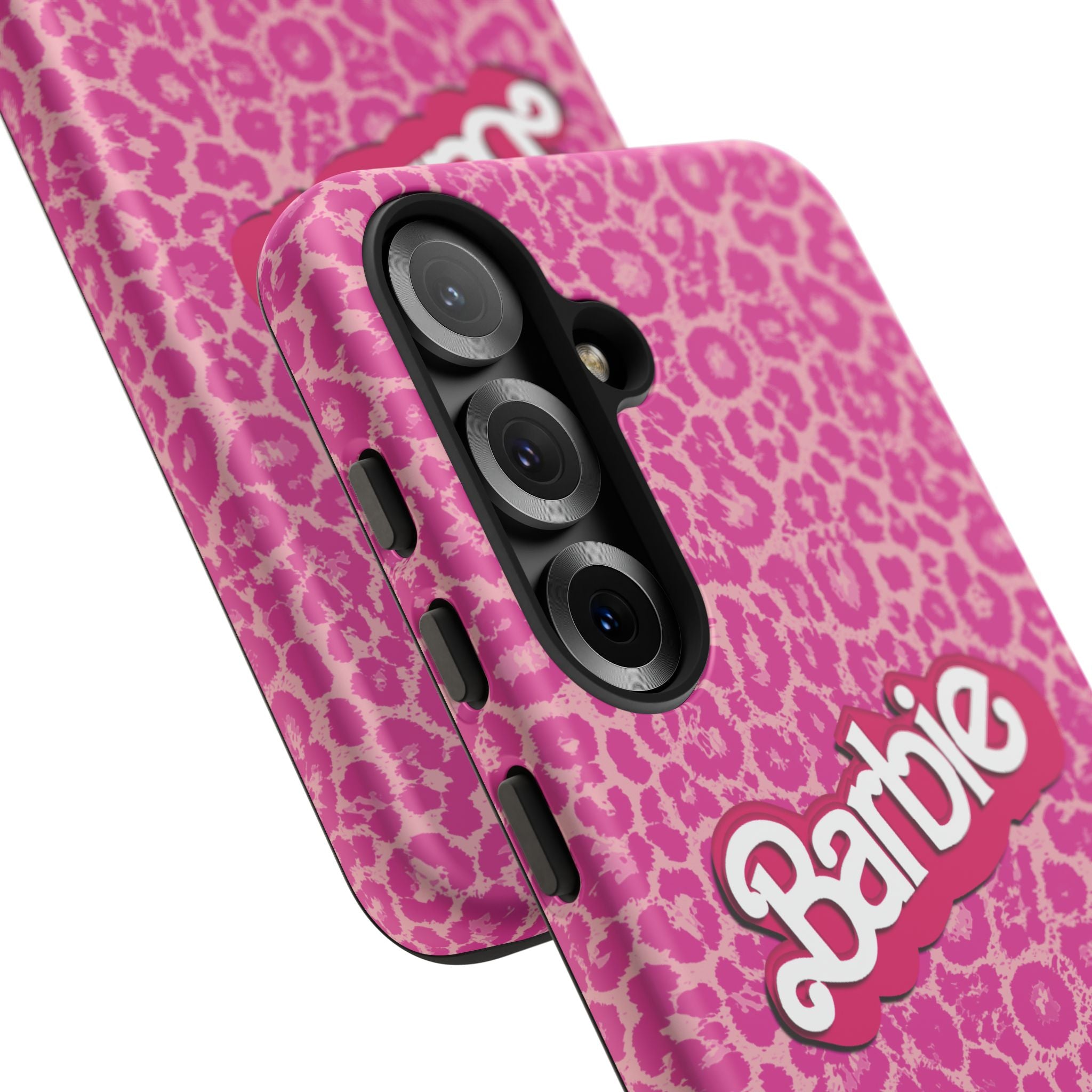 Hot Neon Pink Leopard Barb Tough Phone Case iPhone, Galaxy, or Google Pixel