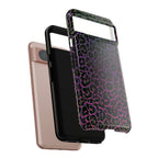 Colorful Leopard Tough Phone Case for iPhone, Galaxy, or Google Pixel