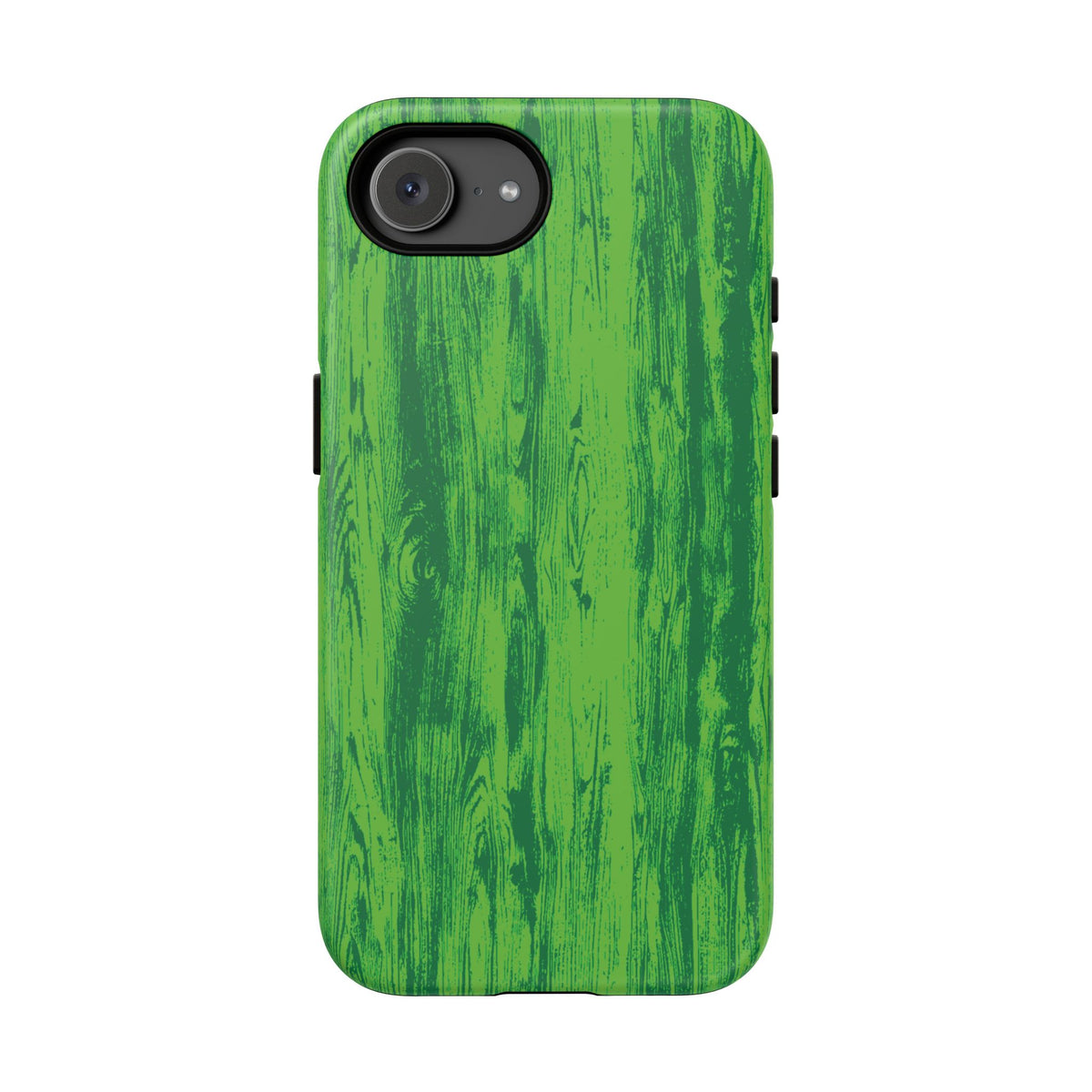 Neon Green Wood Print Tough Phone Case iPhone, Galaxy, or Google Pixel