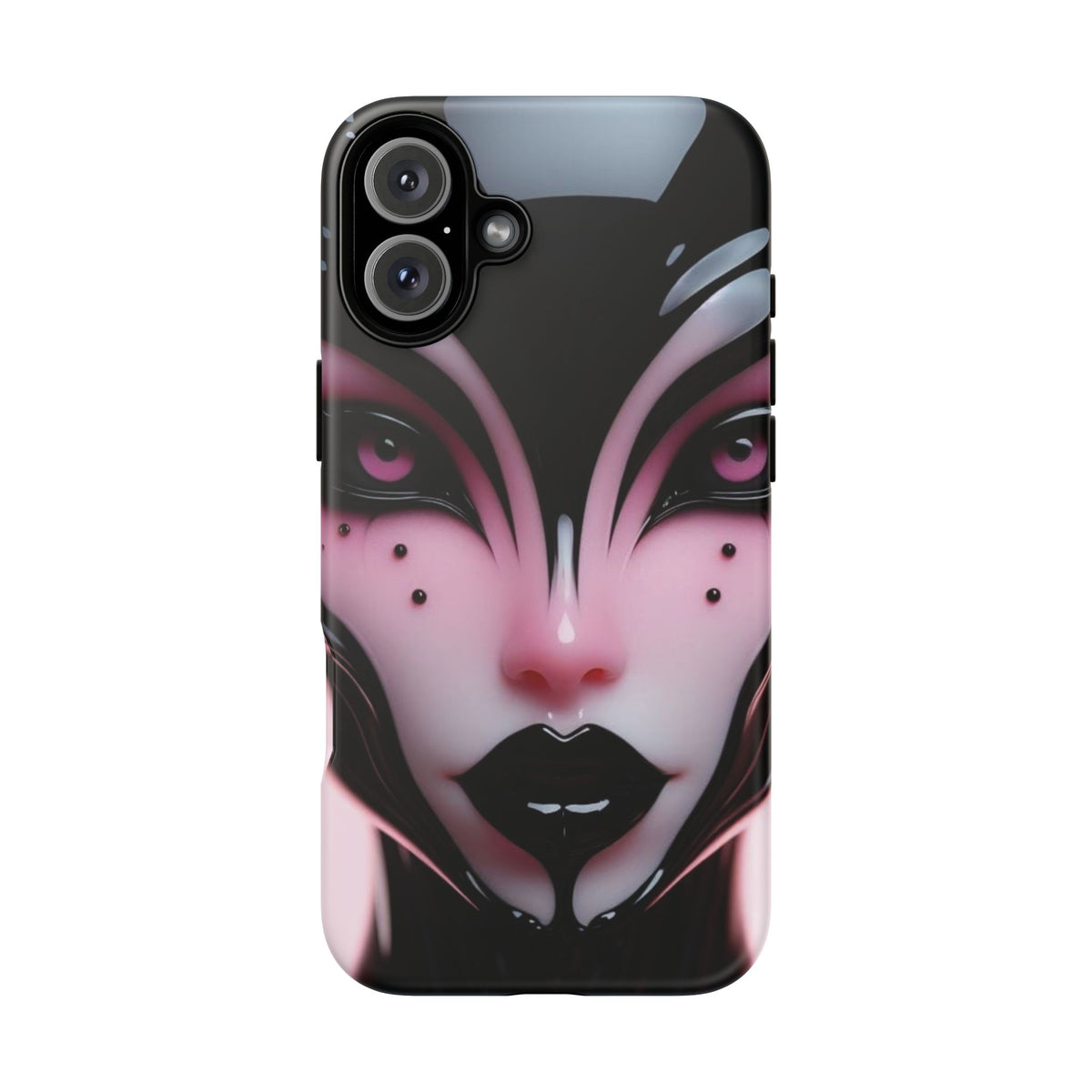 Pink Alien Tough Phone Case for iPhone, Galaxy, or Google Pixel