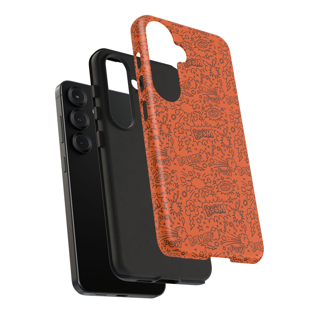 Wow Orange Tough Case for iPhone, Galaxy, or Google Pixel